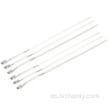 304 Reusale de acero inoxidable BBQ Grill Brochetas